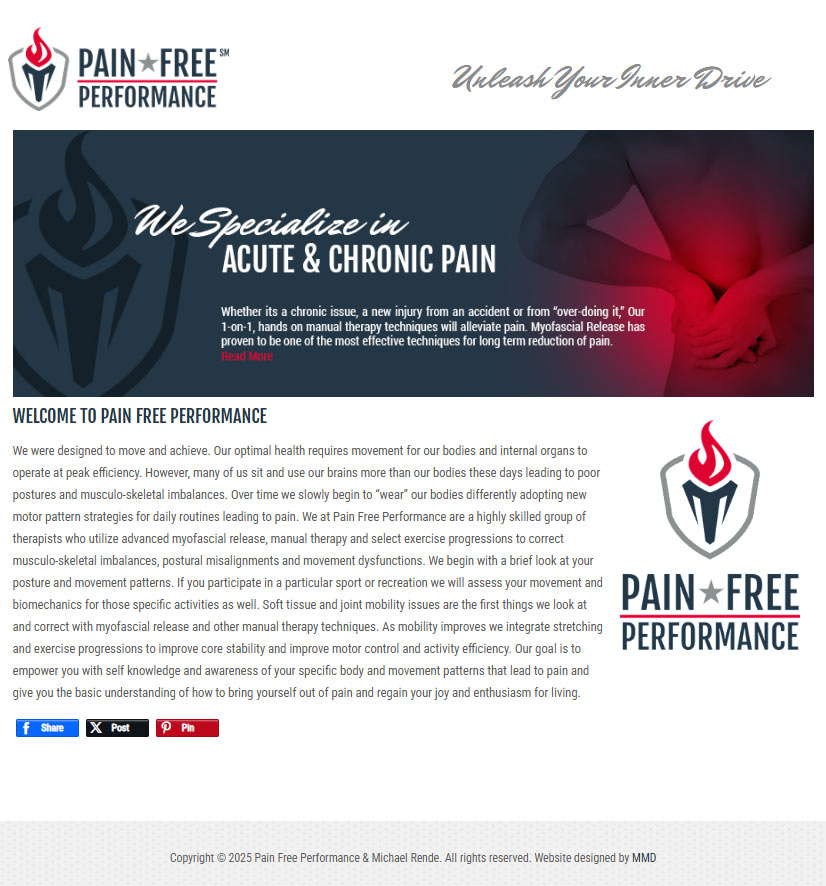 Massage Therapy Website - Before